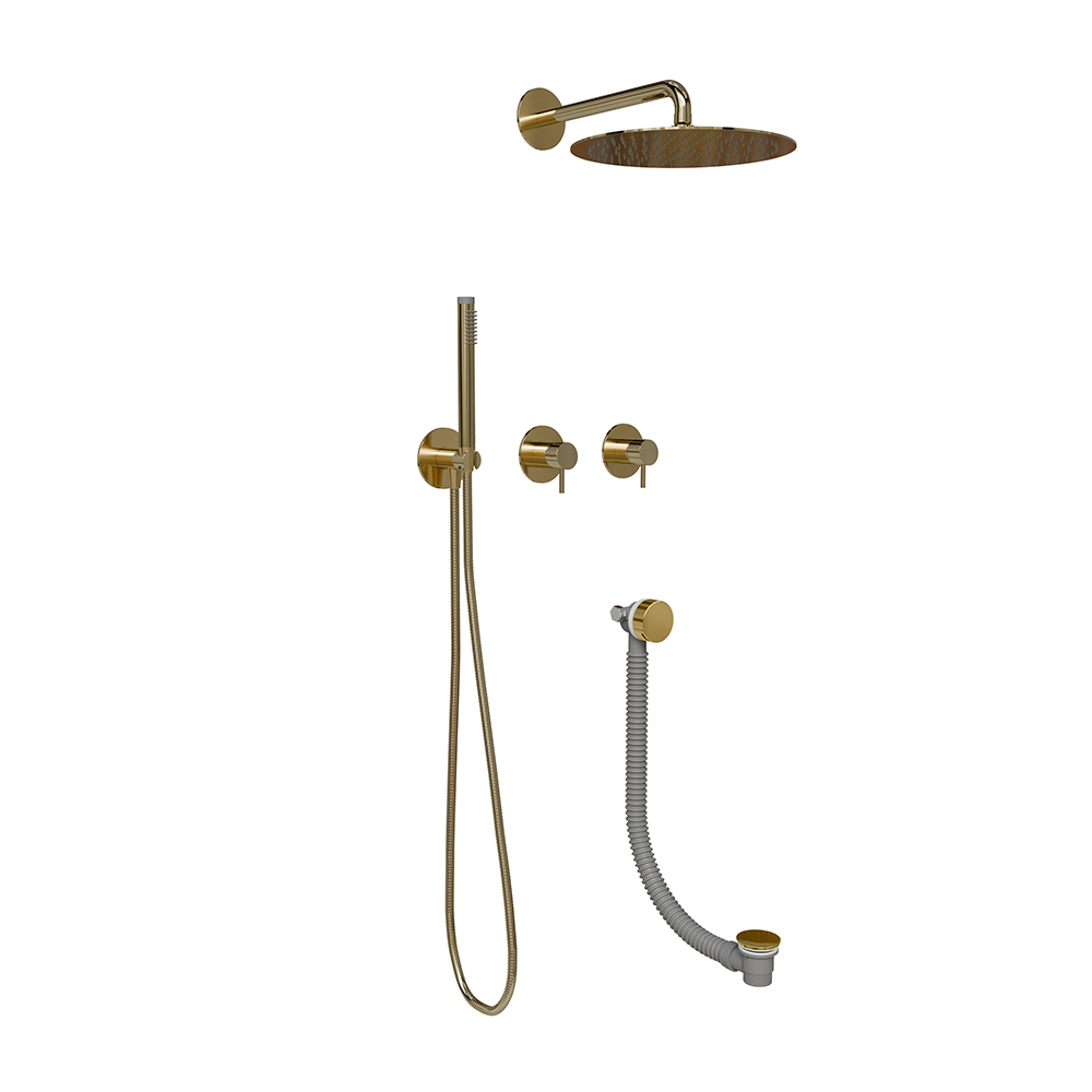 Inbouw drieweg douche-/badkuipvulset